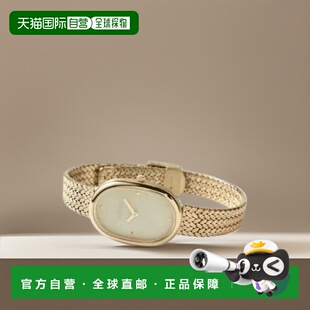 【美国直邮】breda 通用 休闲手表贝母珍珠表盘石英表银色手链