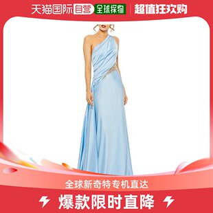 女士长裙连衣裙礼服晚礼服缎面 美国直邮mac duggal