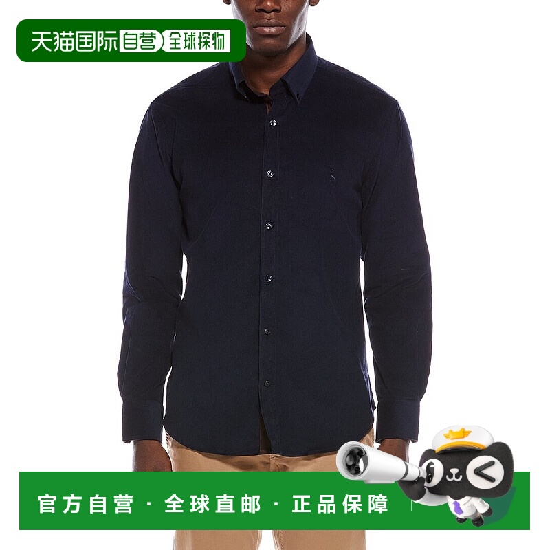 自营TailorByrd Corduroy Sport Shirt - blue 美国奥莱直发