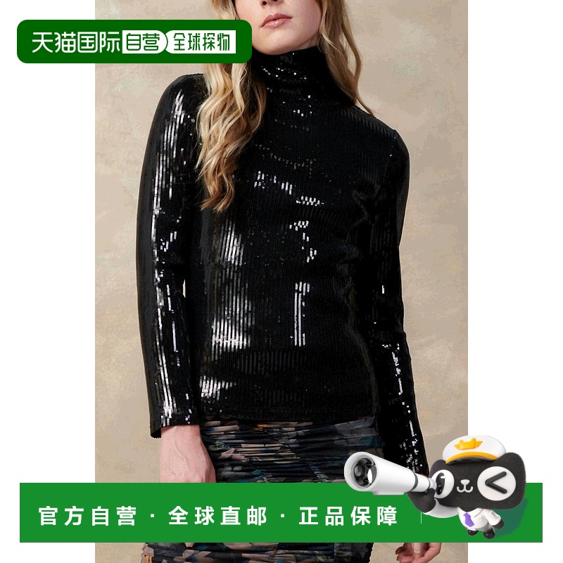 自营 current airAnson Sequin Top In Black black 美国奥莱直发