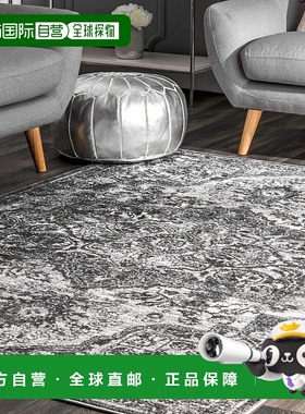 自营 nuLOOM Maryanne Transitional Medallion 小地毯 - 灰色 美