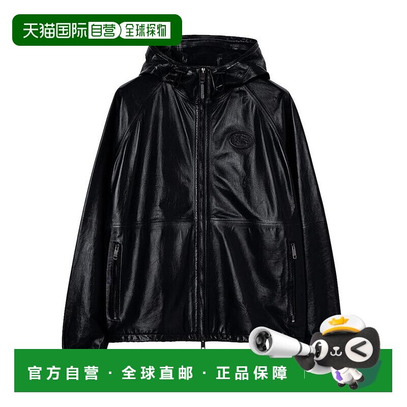 【美国直邮】burberry/博柏利 男士 皮质外套男装夹克皮衣