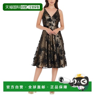 自营Dress The Population Elisa A-Line Dress - yellow 美国奥