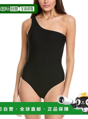 自营 Milly Joni 单肩连体衣 - 黑色 美国奥莱直发泳衣