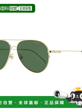 自营Carrera中性款小型飞行员太阳镜2031T/S J5GQT金色58mm-J5GQT