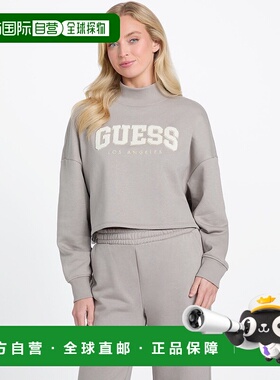 自营guessThais Fleece Pullover - moondust 美国奥莱直发卫衣