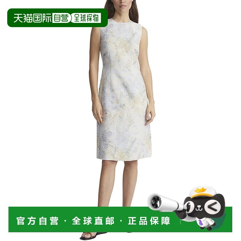 自营 lafayette 148 new york拉斐特148纽约哈普森亚麻混纺连衣裙