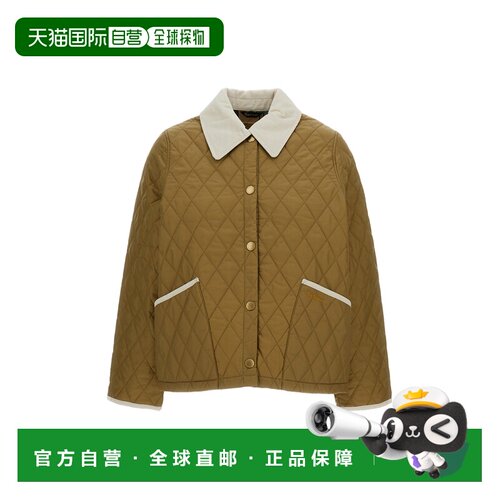 自营barbourLiddesdale Style Quilted Jacket with Corduroy Acc