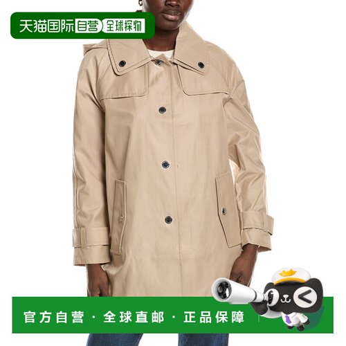 自营London Fog中号大衣-灰色 美国奥莱直发
