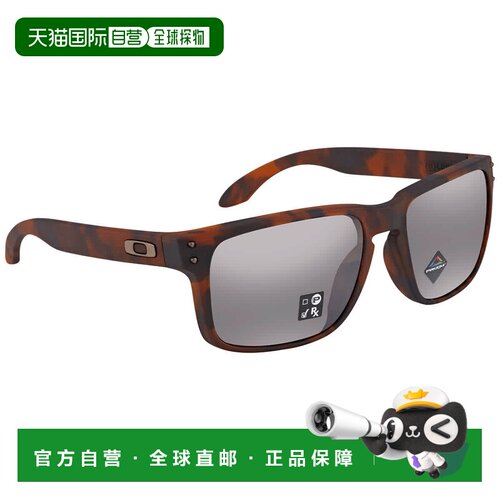 自营Oakley Holbrook Prizm黑色方形男士太阳镜OO9102 9102F4 55