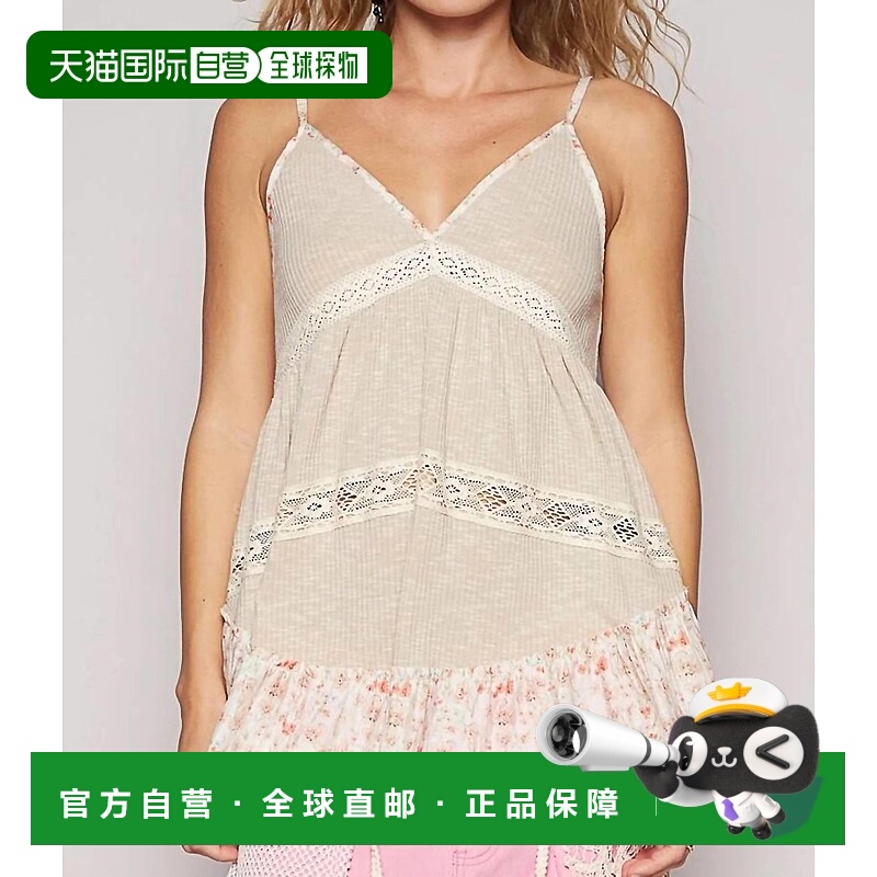 自营polA Garden Of Detail Tank Top - tan 美国奥莱直发