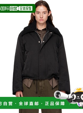 1h可退 香港直邮潮奢 Our Legacy 女士 黑色 Ace 飞行员夹克 M424