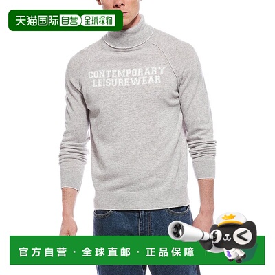 自营Eleventy Cashmere Turtleneck Sweater - gray 美国奥莱直发