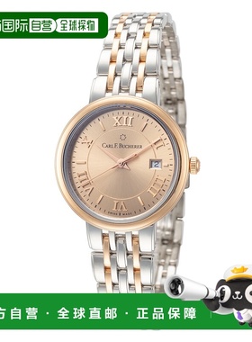 自营 carl f. buchererCarl F.Bucherer女式Adamavi 28毫米石英手