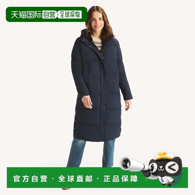 自营Nautica Womens Maxi Puffer Jacket - nrf caspian blue 美