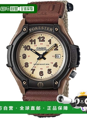 自营Casio Men's Field Watch with Brown Nylon Band - FT-500WC