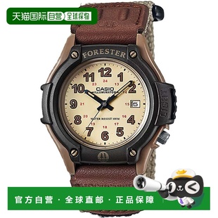 自营Casio Men's Field Watch with Brown Nylon Band - FT-500WC