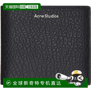 艾克妮 钱 Acne Leather 香港直邮潮奢 Folded 女士 Studios 黑色