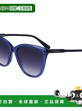 自营 Longchamp 女士 56 毫米蓝色太阳镜 LO718S-400 - 蓝色 美国