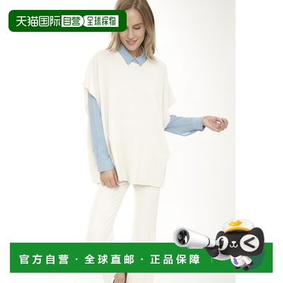 自营in2Cashmere Versatile Pullover Poncho - whisper white 美