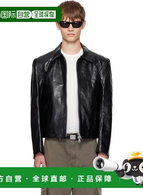 1h可退 香港直邮潮奢 Our Legacy 男士 黑色 Mini 皮革夹克 M4239
