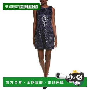 蓝色 亮片印花迷你连衣裙 美国奥莱直发 Camuto 自营Vince
