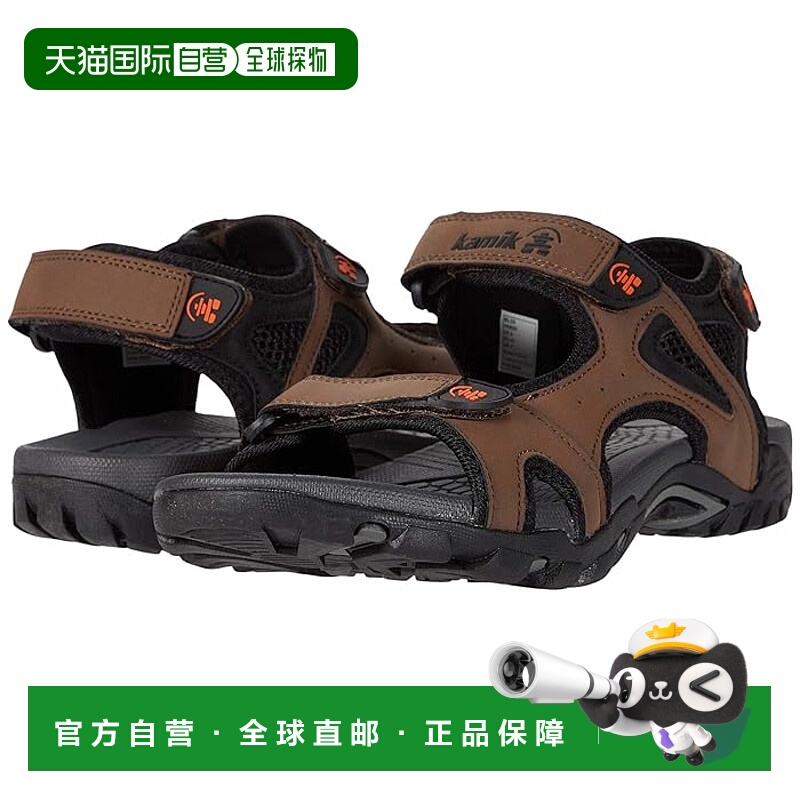 1h可退 香港直邮潮奢 kamik 男士 Milos 凉鞋 brown棕色 舒适时尚