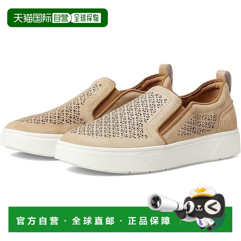 自营 Vionic Kimmie I4686L1-200运动鞋女式9黄褐色穿孔拖鞋FZP20