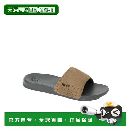 自营Reef One Slide灰色/棕褐色RF0A3ONDGTA男士-灰色 美国奥莱直