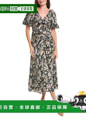 自营 cinq a sept五到七布伦顿花卉连衣裙-白色 美国奥莱直发