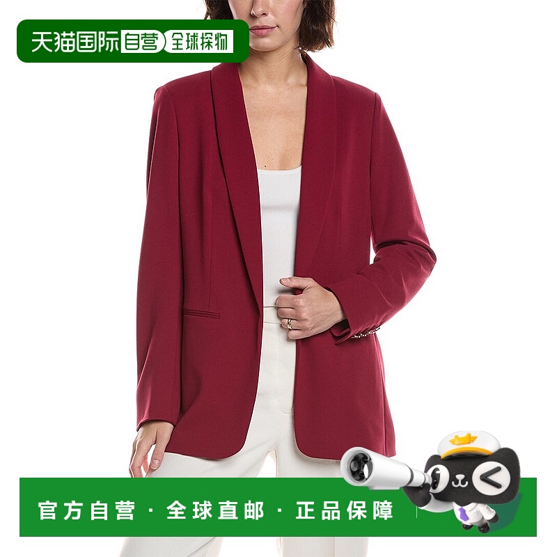 自营Anne Klein开领夹克-红色 美国奥莱直发