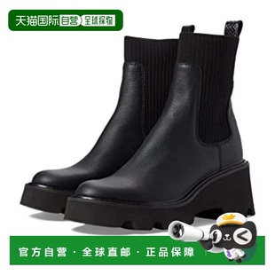 自营Dolce Vita Hoven H2O Boots Black Waterproof Lug Sole Boo