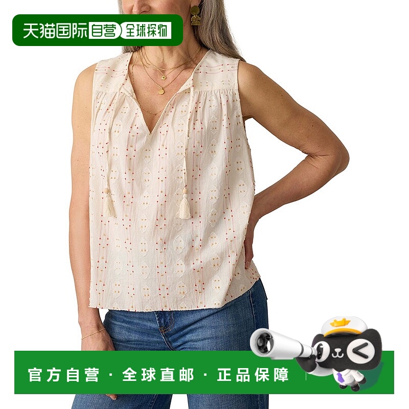 自营Faherty Skylar Top - orange 美国奥莱直发上衣背心