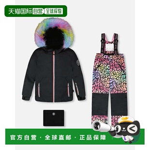 自营deux par deuxTwo-Piece Play Snowsuit Rainbow Leopard - r