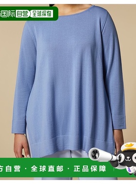 自营 marina rinaldiALY-浅蓝色 美国奥莱直发新款上衣