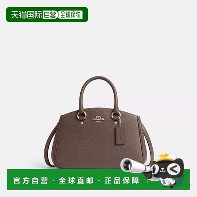 自营coachOutlet萨凡纳小型Carryall包-金色/黑色新款 美国奥莱直