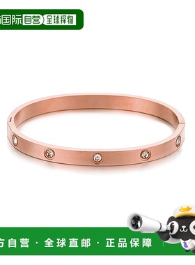 自营adorniaTarnish Resistant 14k Rose Gold Plated Crystal Et
