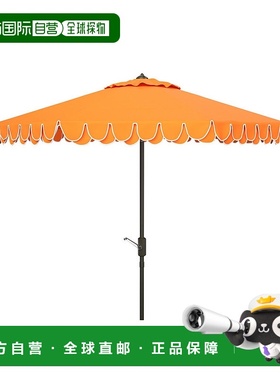 自营 safaviehElegant Valance 9Ft 自动倾斜伞 - 橙色 美国奥莱
