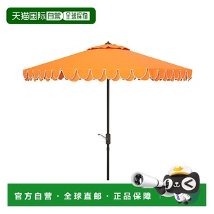 自营 safaviehElegant Valance 9Ft 自动倾斜伞 - 橙色 美国奥莱