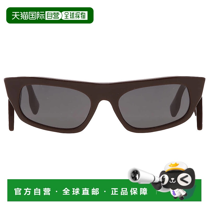 自营Burberry Palmer Dark Grey Irregular Ladies Sunglasses BE