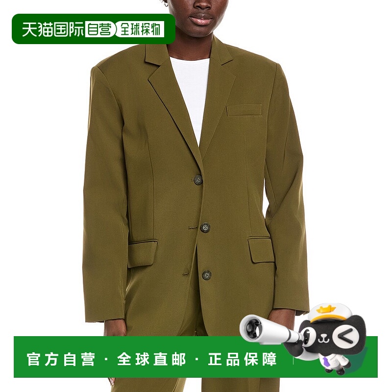 自营Kenneth Cole Boyfriend Jacket - green 美国奥莱直发