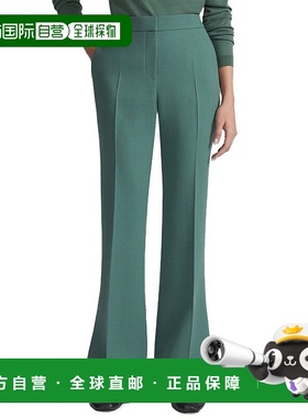 自营lafayette 148 new york拉斐特148纽约门喇叭形全长长裤-绿色