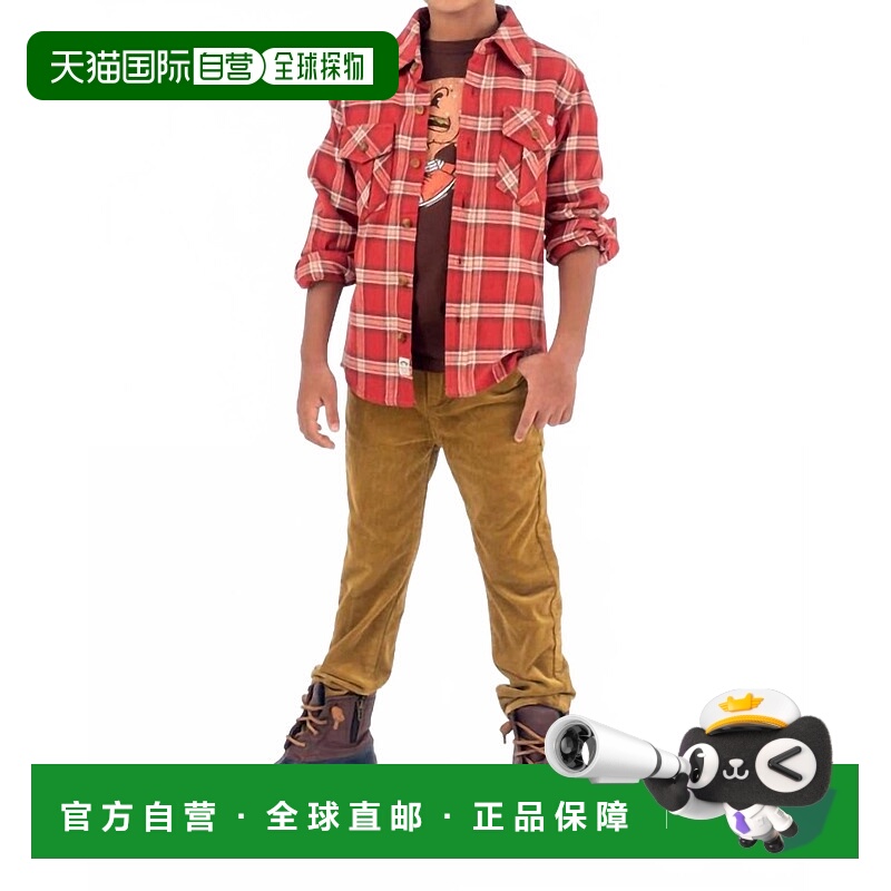 自营appamanKid's Skinny Cords Jeans In Wood Thrush - wood th