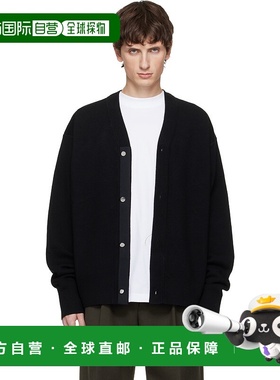 1h可退 香港直邮潮奢 Jacquemus 男士 黑色 The Doppio 开衫 24HC