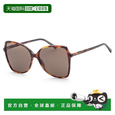 自营Jimmy Choo 女式 FEDES-0086-70 59 毫米哈瓦那太阳镜 - 哈瓦