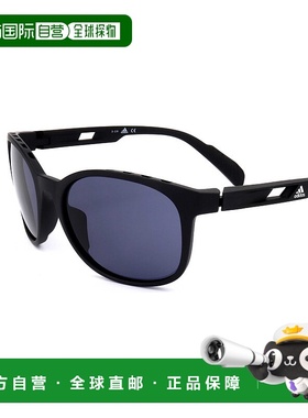 自营 adidas阿迪达斯中性款58mm哑光黑色太阳镜-哑光黑色 美国奥