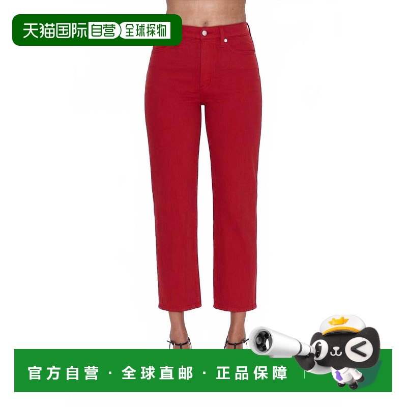 自营pistola查理高腰直筒牛仔裤在桑巴-桑巴 美国奥莱直发直筒裤