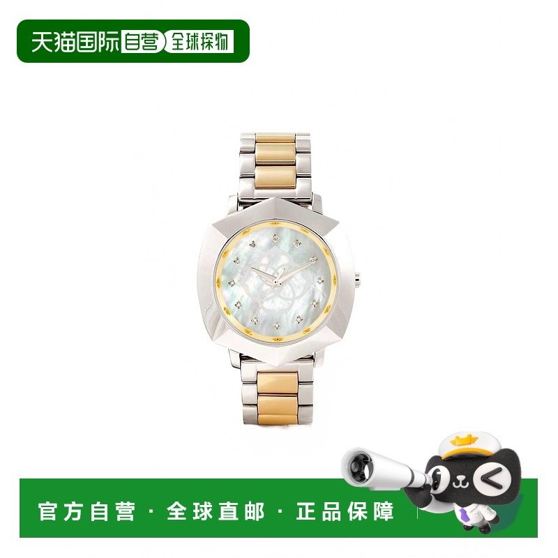 自营 kendra scott女式Dira 38Mm钻石表盘手表，双色不锈钢-双色