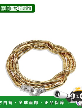 自营 savvy cie jewels镀金双项链 黄色 美国奥莱直发蛇骨链