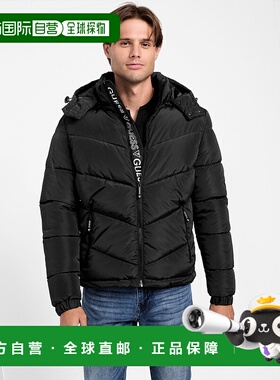 自营guessEco Chano Puffer Jacket - black 美国奥莱直发